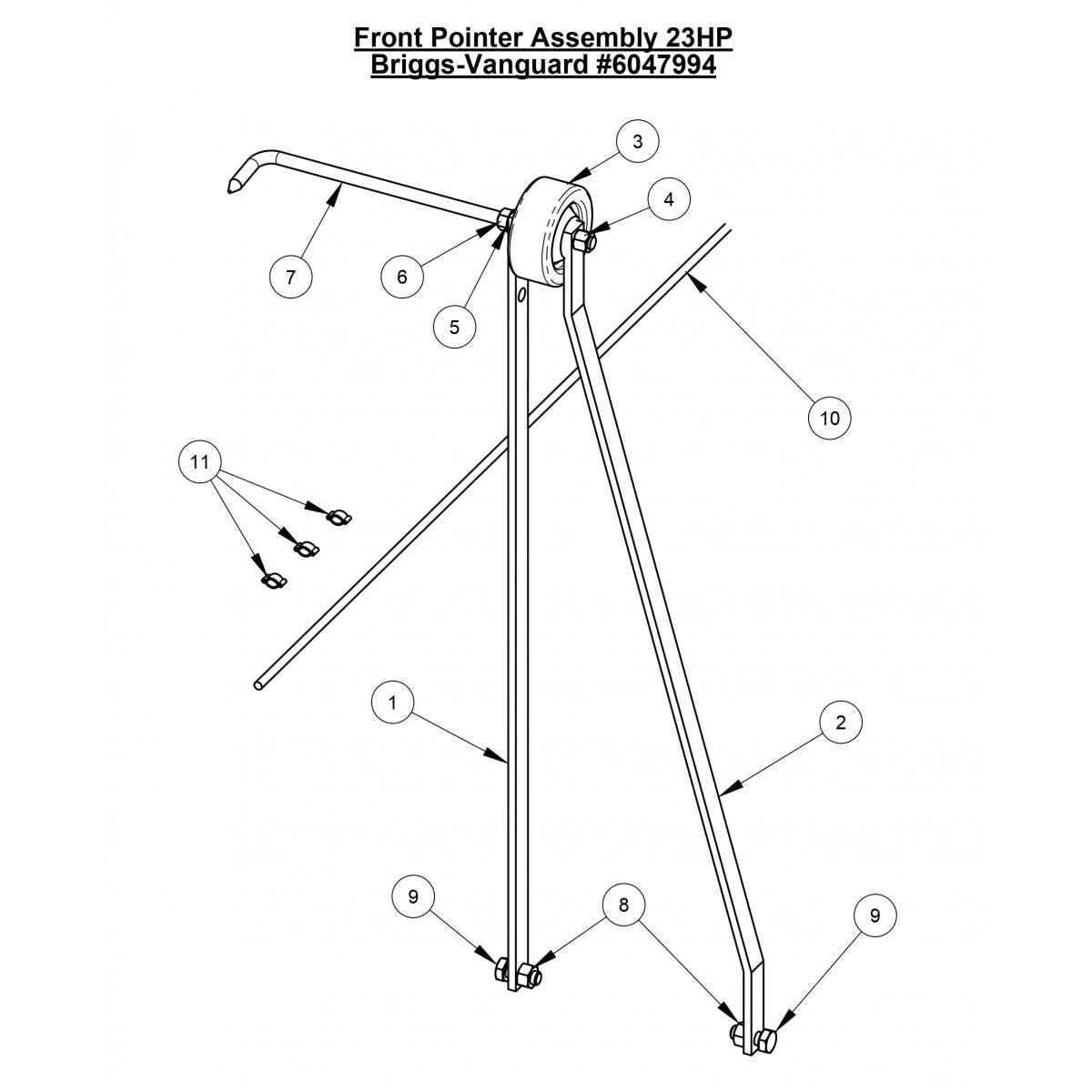 CC1823BVXLP (Front Pointer Assembly 23HP Briggs Vanguard)