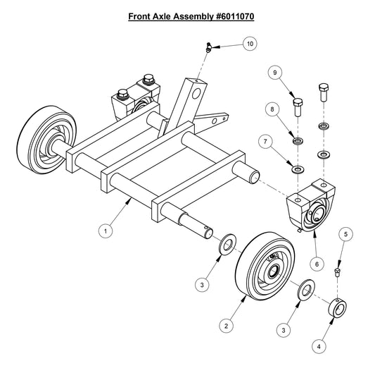 CC3535JBVP Front Axle Assembly