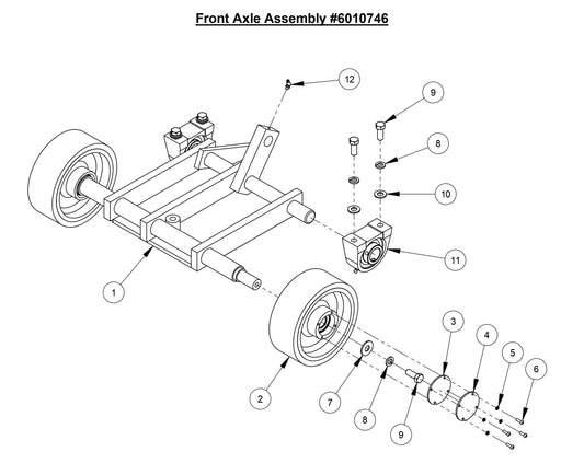 CC6566-3 Front Axle Assembly