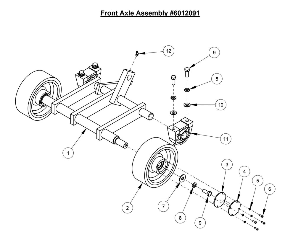 CC3700E Front Axle Assembly