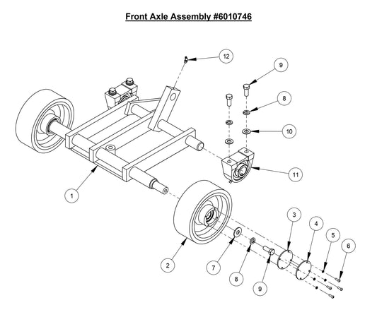 CC6566 Front Axle Assembly