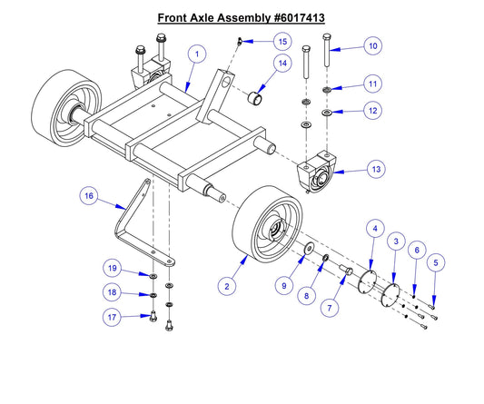 CC7574DD Front Axle Assembly