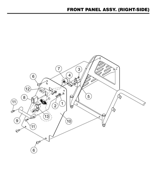 STX55J6-Y6 Front Panel Assembly (Right-Side)