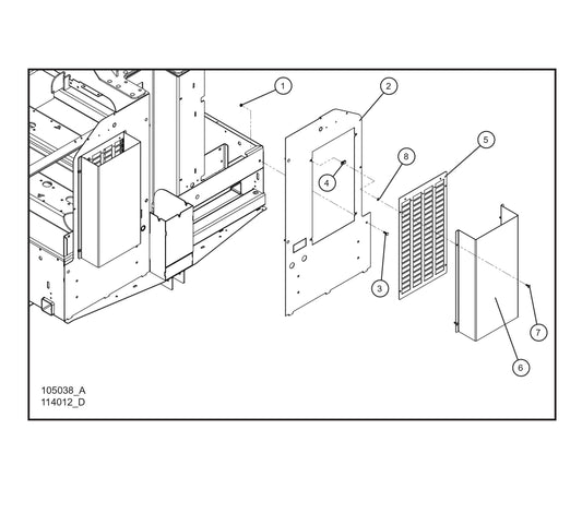 Maxi-Lite-Front Panels with Standard Air Vent Deflectors Parts By Allmand