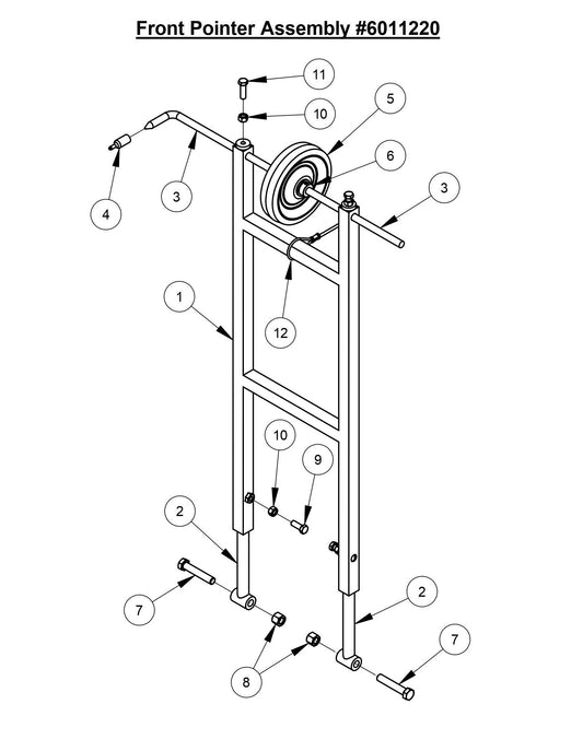 CC3700TE Front Pointer Assembly