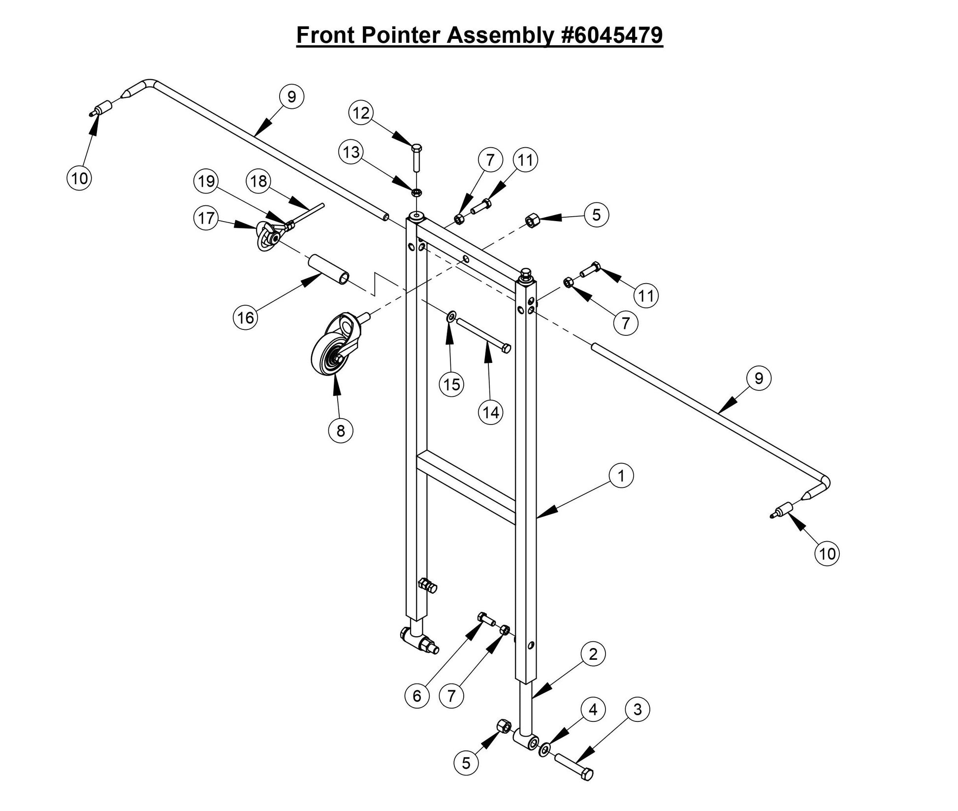 CC4144DXL-3 Front Pointer Assembly
