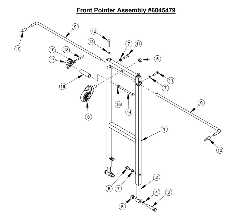 CC4120 /30EXL-3 Front Pointer Assembly