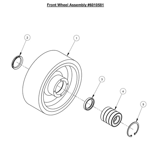 CC3700E-3 Front Wheel Assembly