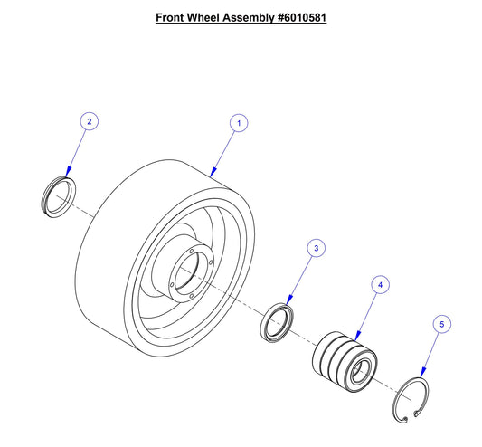 CC7574DD Front Wheel Assembly