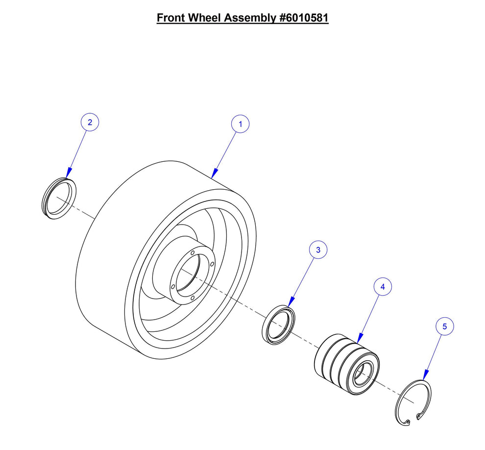 CC7574DD Front Wheel Assembly