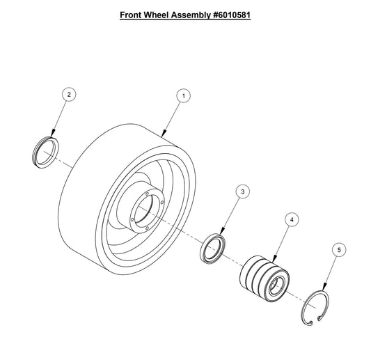 CC6566 Front Wheel Assembly