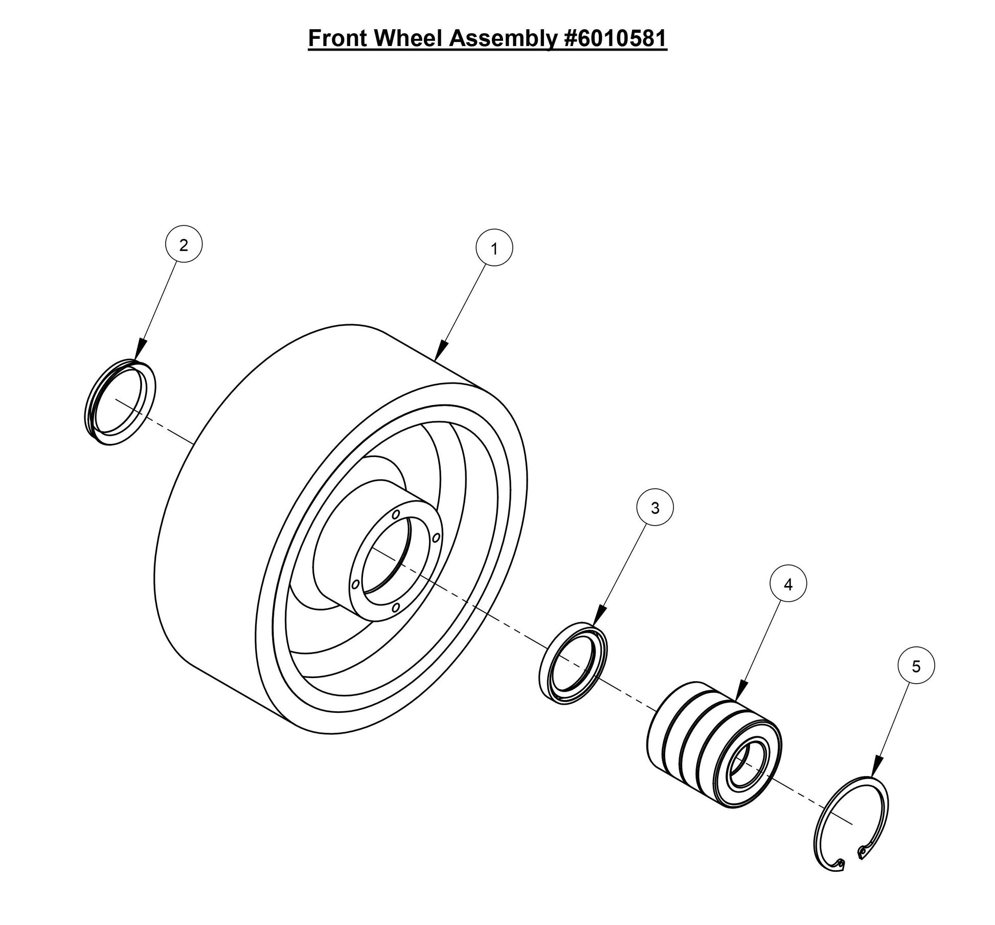 CC3728 Front wheel Assembly