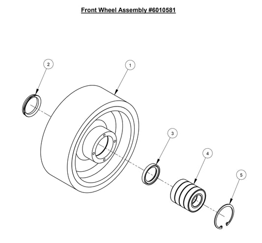 CC3728 Front wheel Assembly