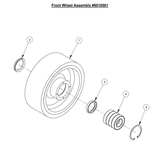 CC6566-3 Front Wheel Assembly