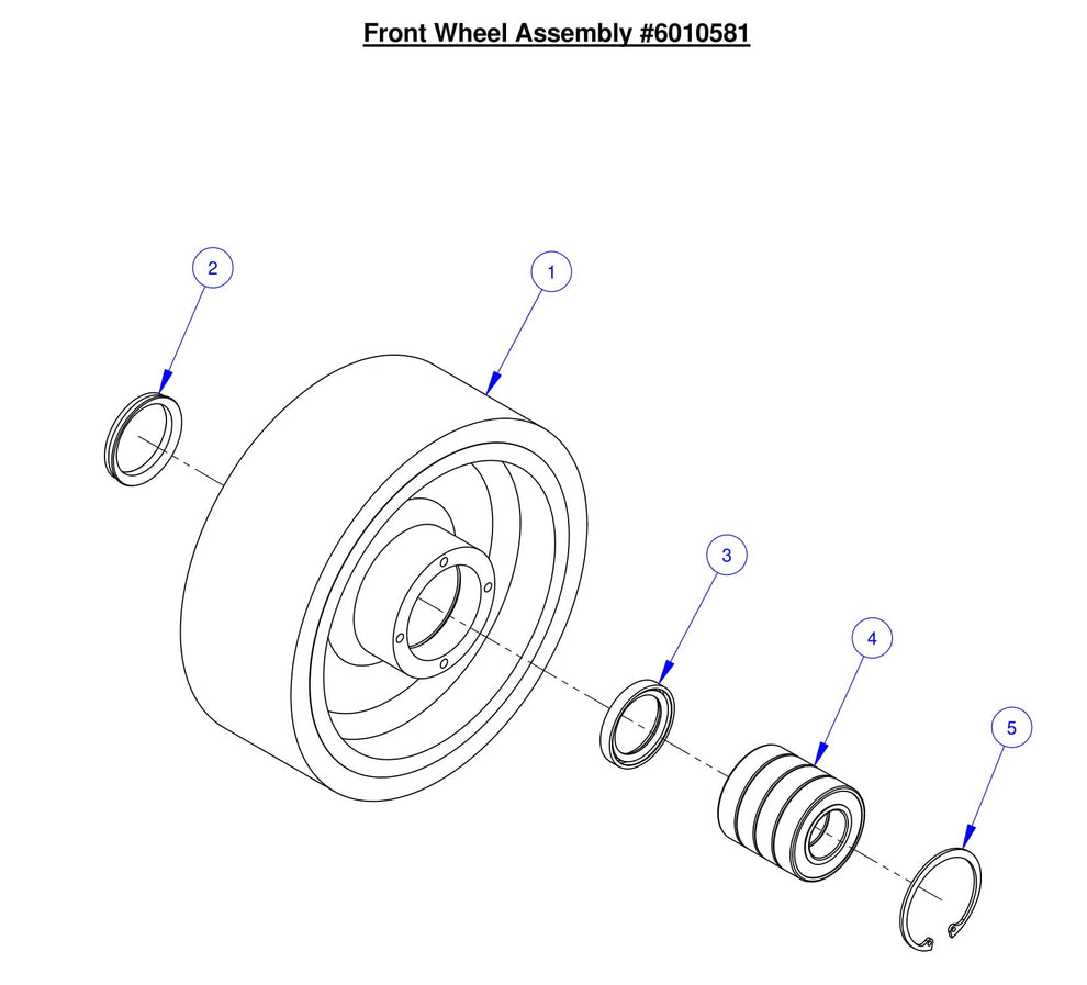 CC7574DK Front Wheel Assembly