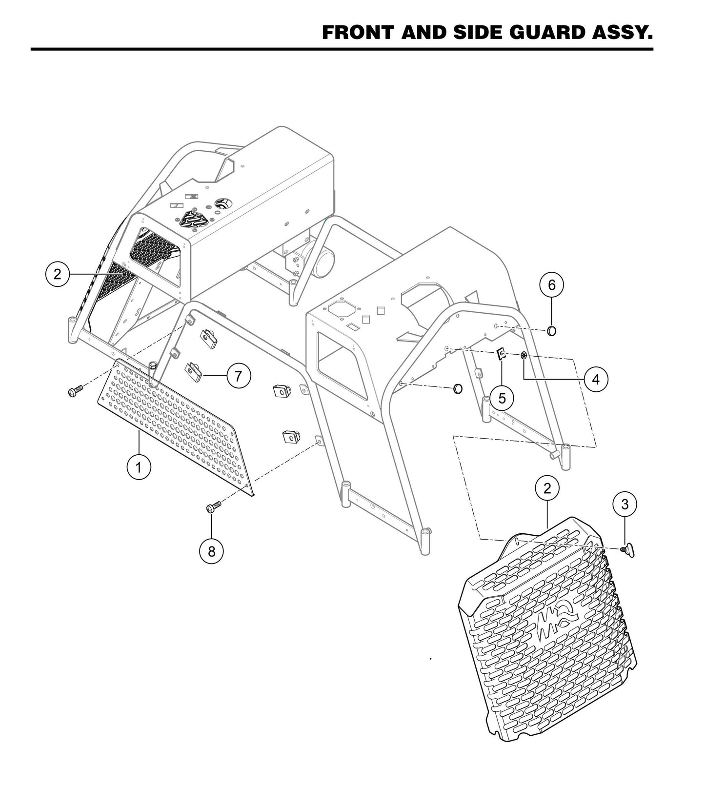 STXD6I Front and Side Guard Assembly