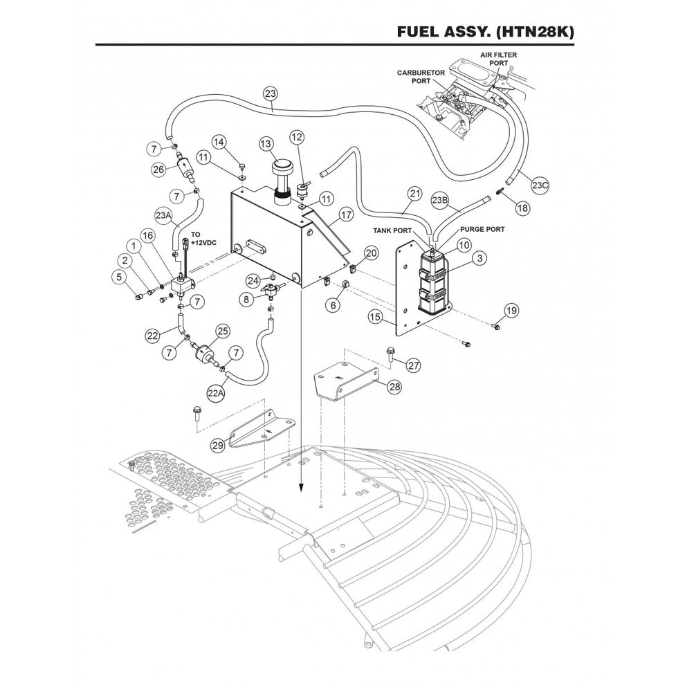 HTN27KTCSL HTN28KTCSL Fuel Assembly (HTN28K)
