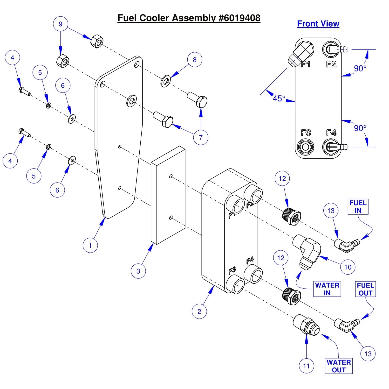 CC6561-3 Fuel Cooler Assembly