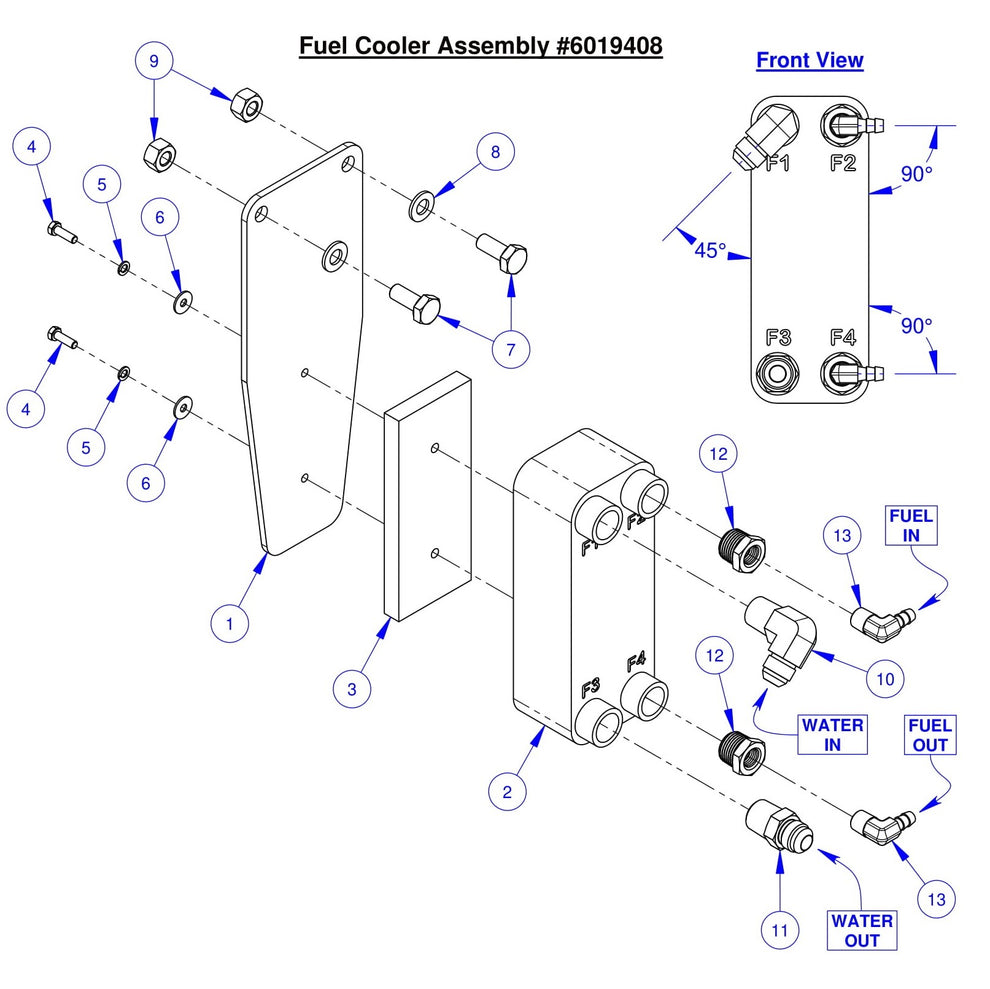 CC6561-3 Fuel Cooler Assembly