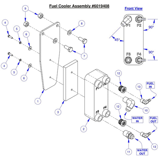 CC6561 Fuel Cooler Assembly