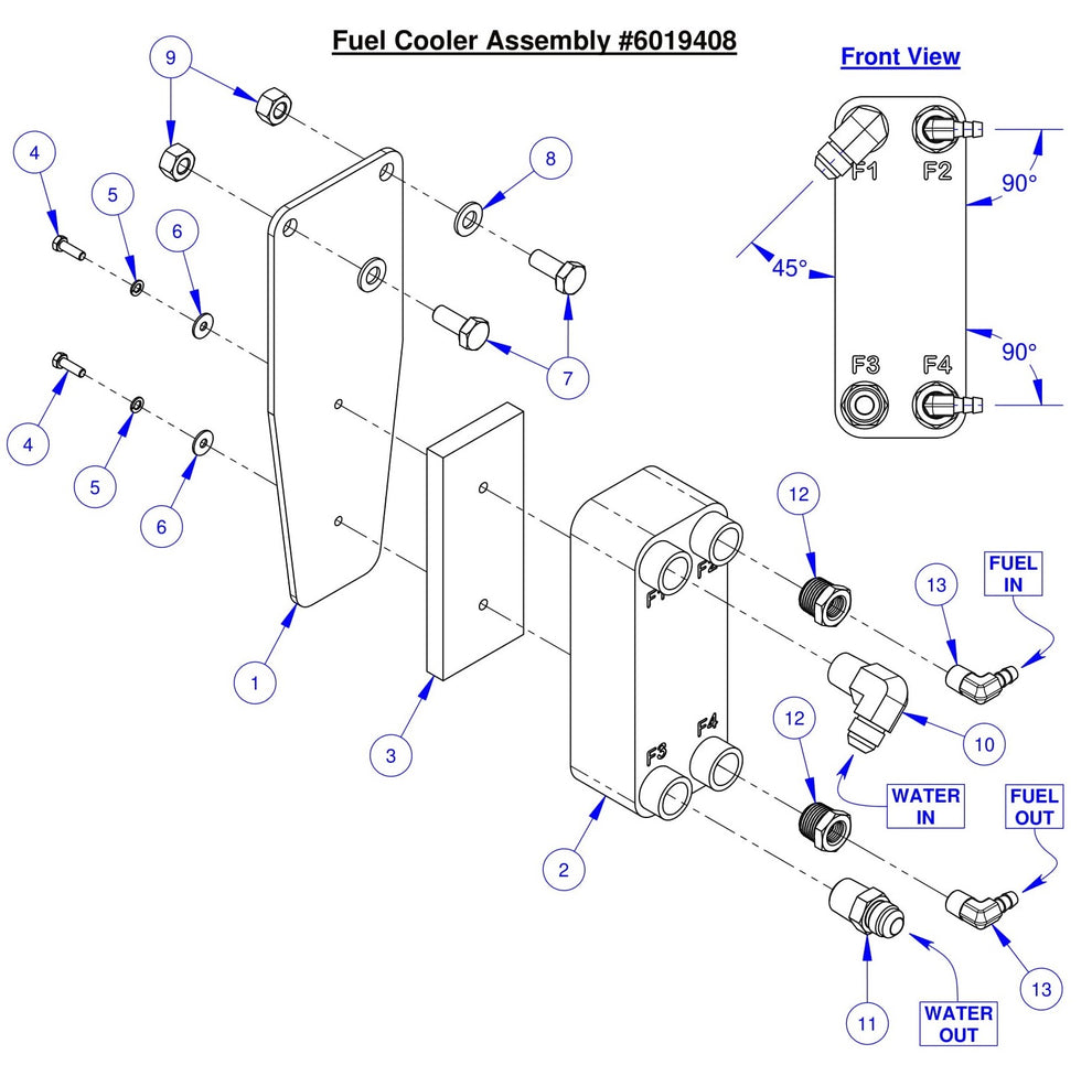 CC6561 Fuel Cooler Assembly