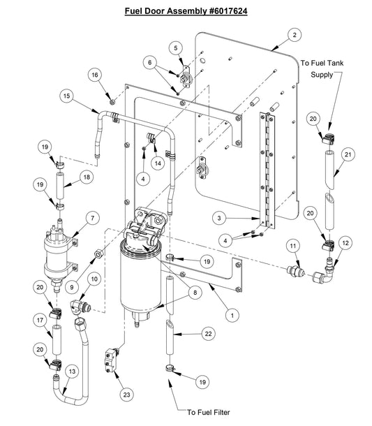 CC7574DD Fuel Door Assembly