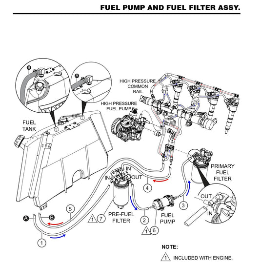 HTX6H Fuel Pump and Fuel Filter Assembly