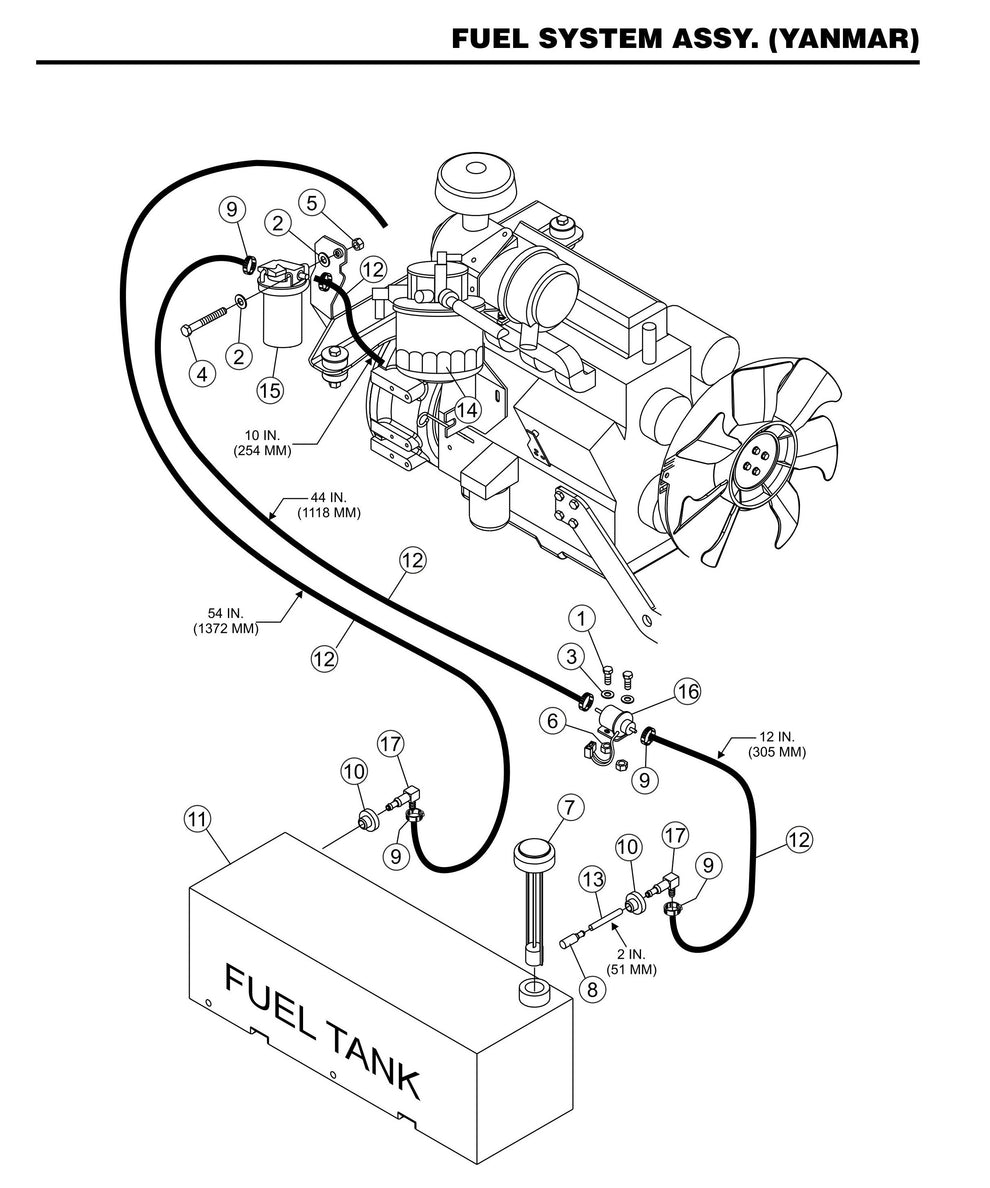 STX55J6-Y6 Fuel System Assembly (Yanmar)