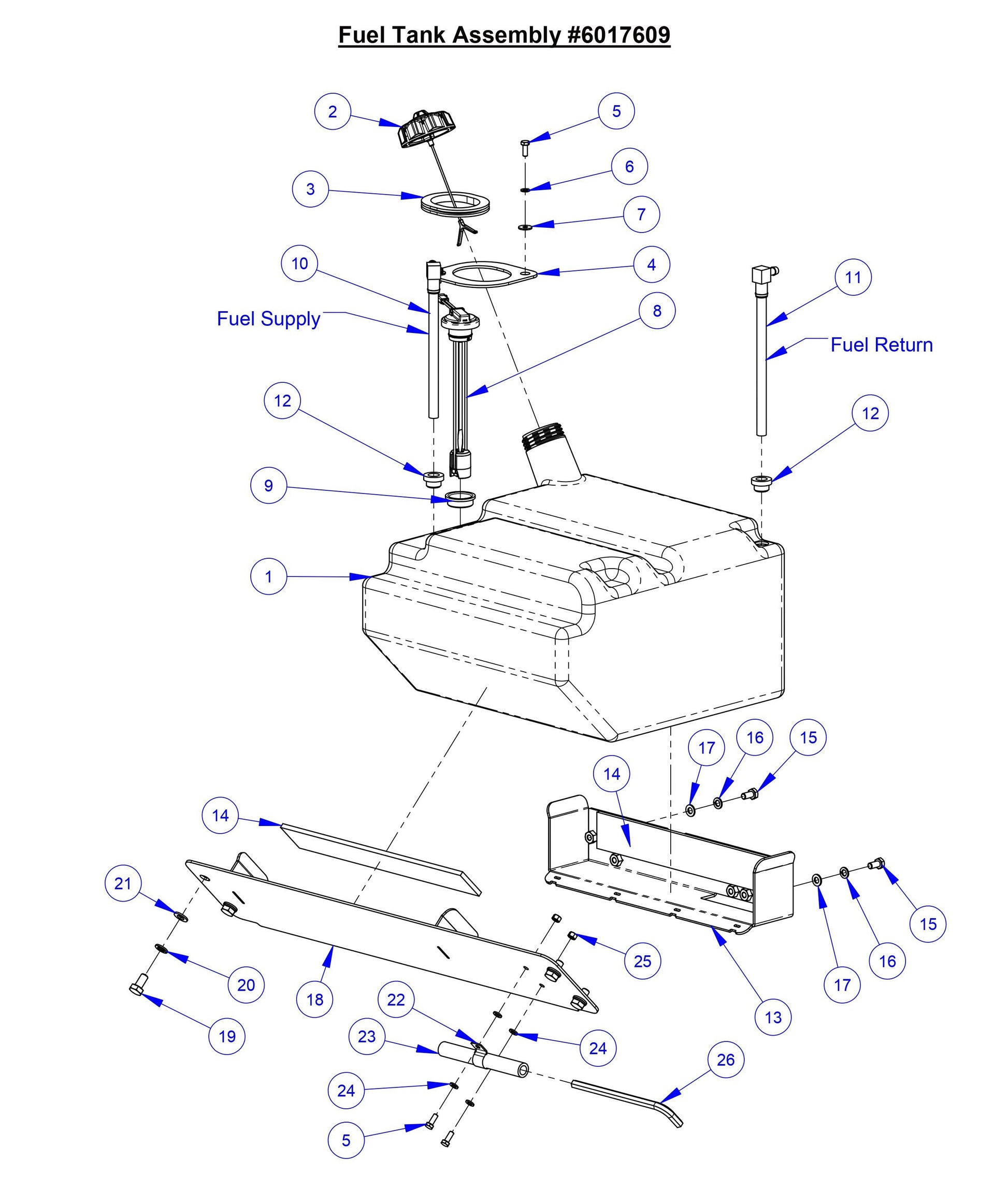CC7574DD Fuel Tank Assembly
