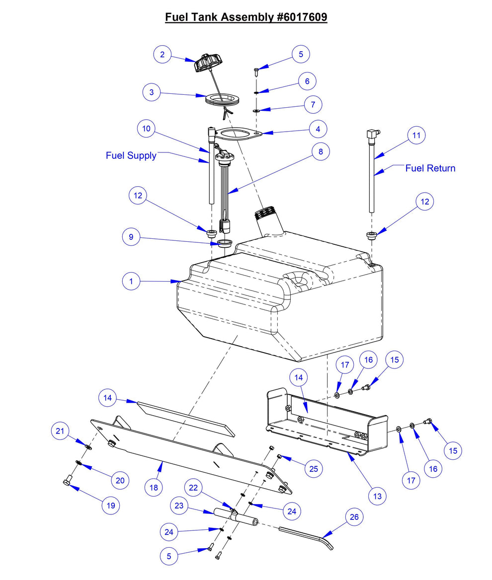 CC7574DD Fuel Tank Assembly