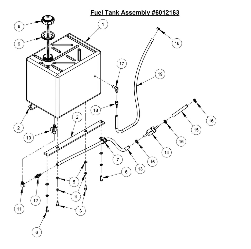 CC3728 Fuel Tank Assembly