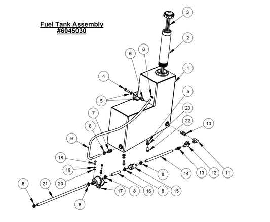 CC4144DXL Fuel Tank Assembly
