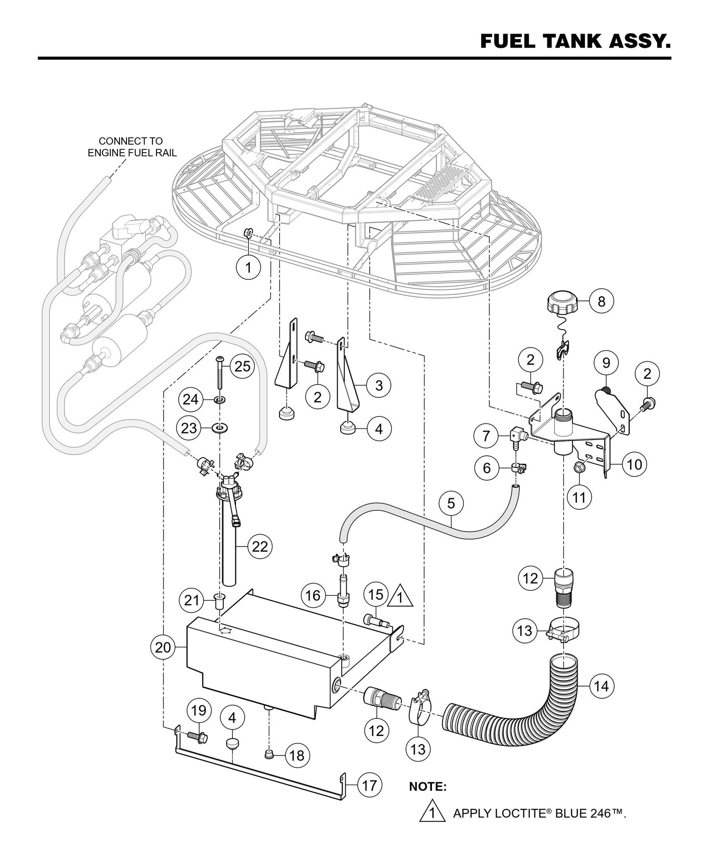 STXDF Fuel Tank Assembly