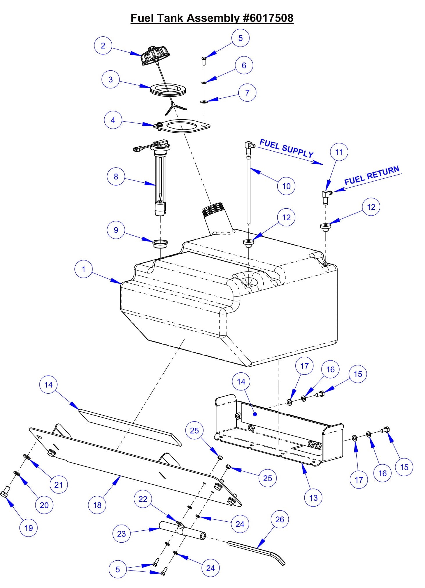 CC7574DK Fuel Tank Assembly