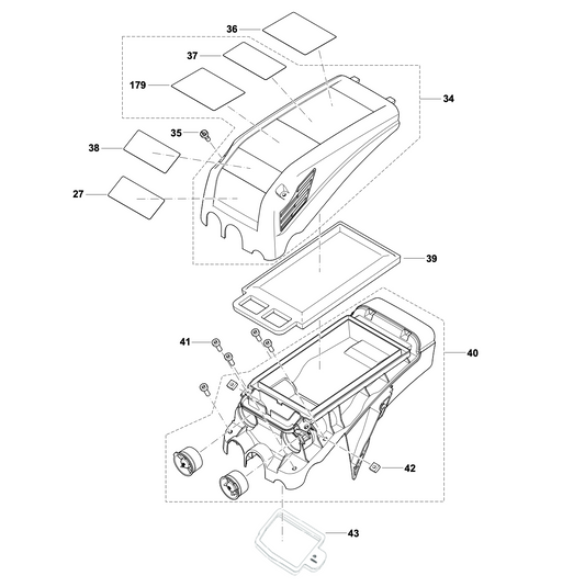 Fuel Tank, Handle Parts For Makita EK6101 PC-6114 Concrete Circular Saw