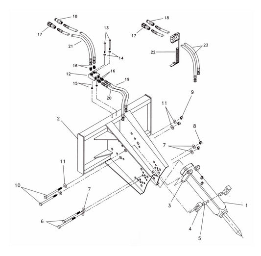 Fx35 (Serial No.1001 & Up) Open Style One-Piece Rigid Assembly Parts