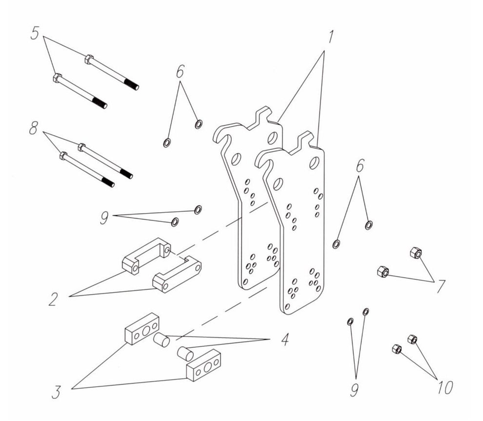 Fx55a WB 27/35 Side Plate Mounting Assembly Parts by FRD Kent