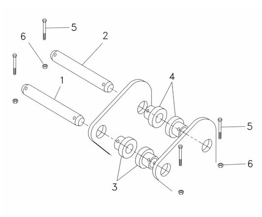 Fx55a Mounting Pin Kit Assembly Parts by FRD Kent