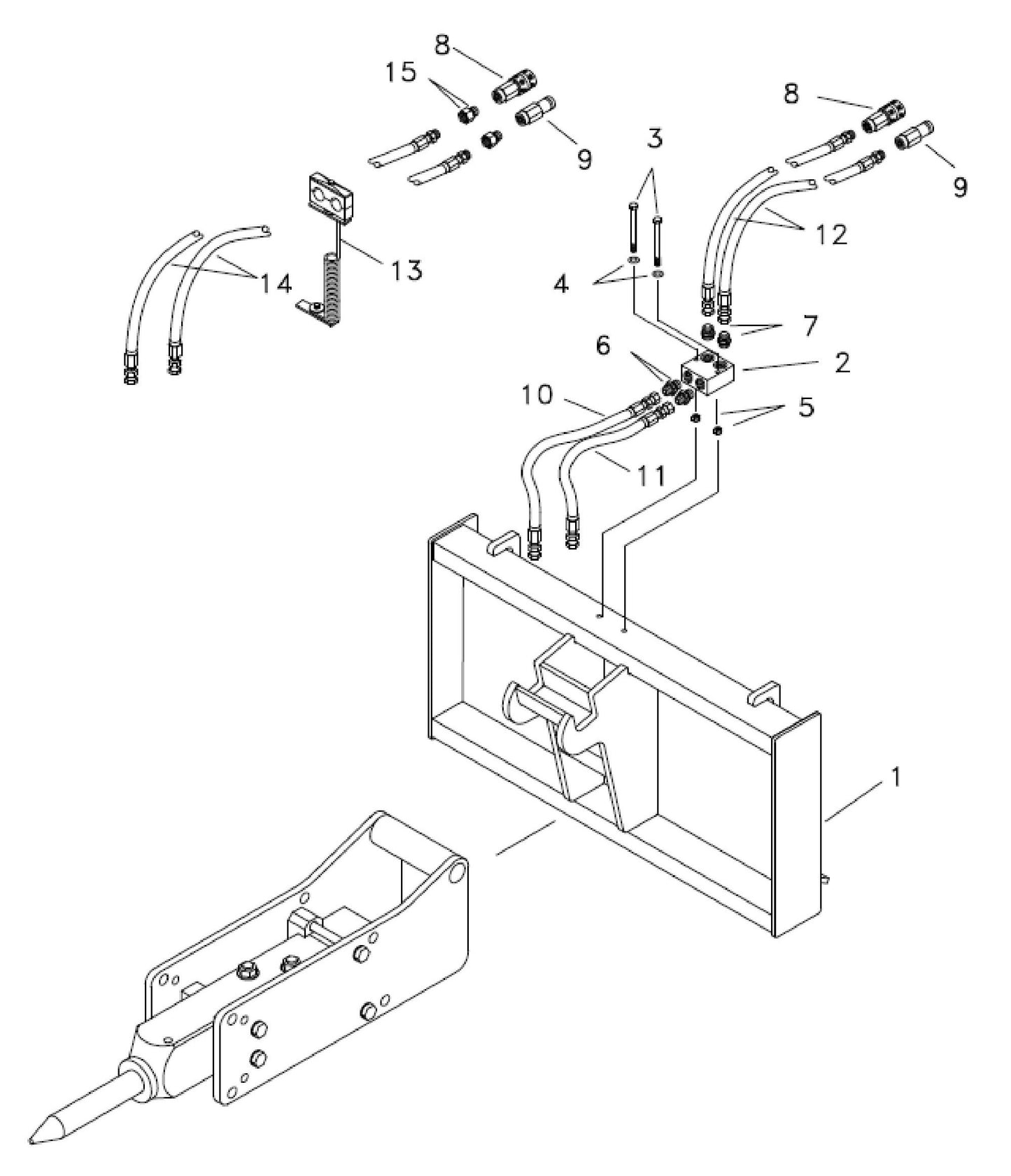 Fx55a CP Universal Quick Attach Bracket Assembly Parts by FRD Kent