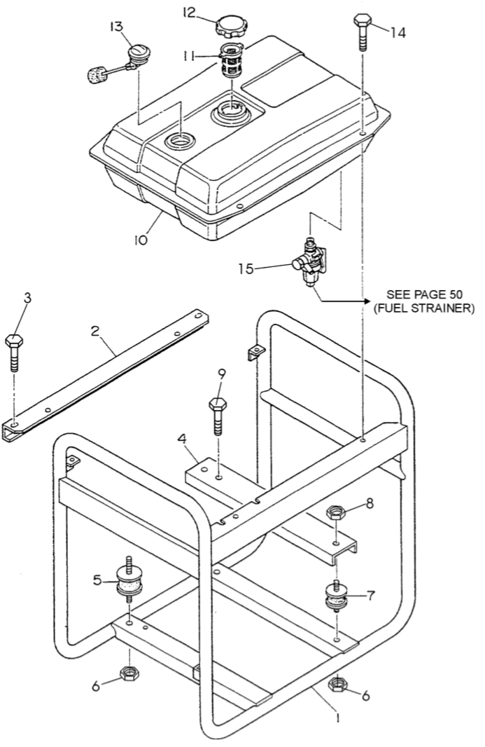 GA23R2 GA-2.3R2  Pipe Frame Assy. Parts By Multiquip 