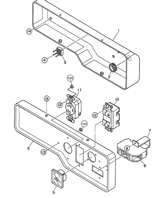 GA29R Control Box Assy. Parts By Multiquip 