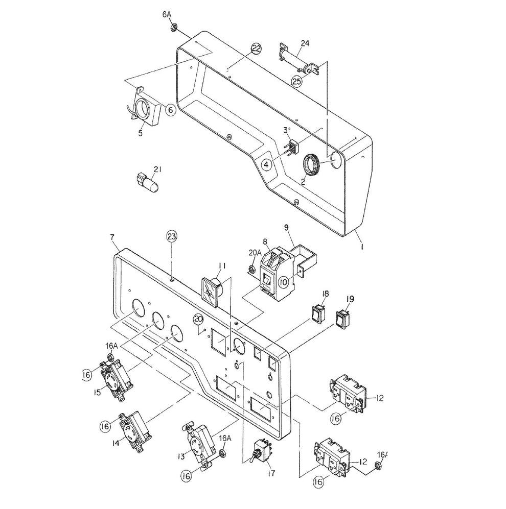 GA-45R GA4.5RA Control Box Assembly  Parts By Multiquip