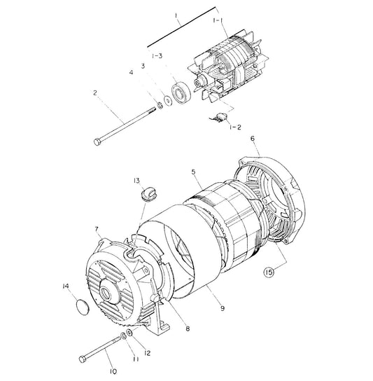 GA-6HZ Generator Assy. Parts By Multiquip