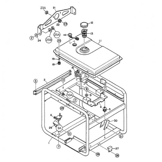 GA-6RE GA-6REA — Pipe Frame Assembly Parts By Multiquip