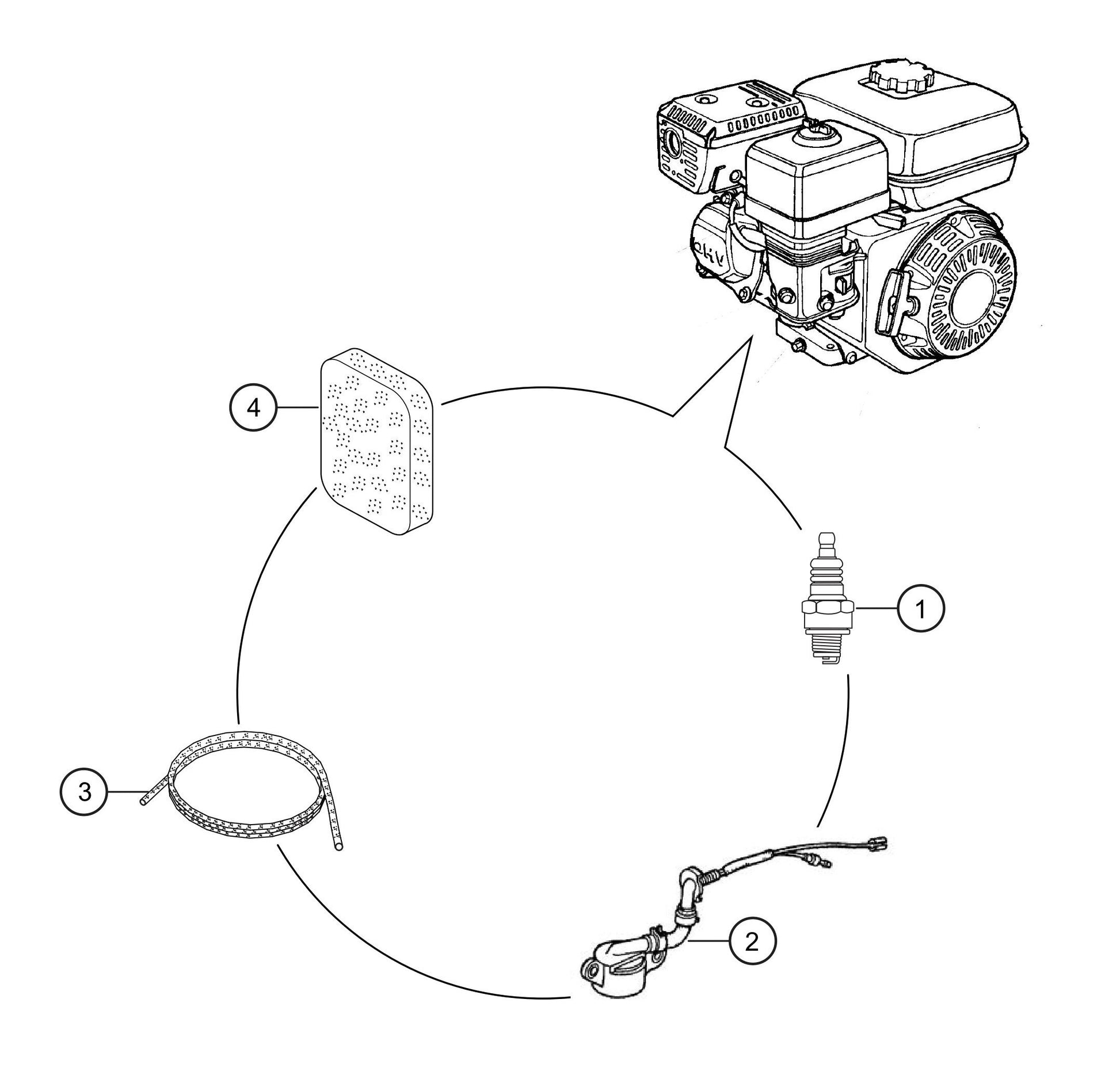GA3.6HR Engine Service Assembly Parts