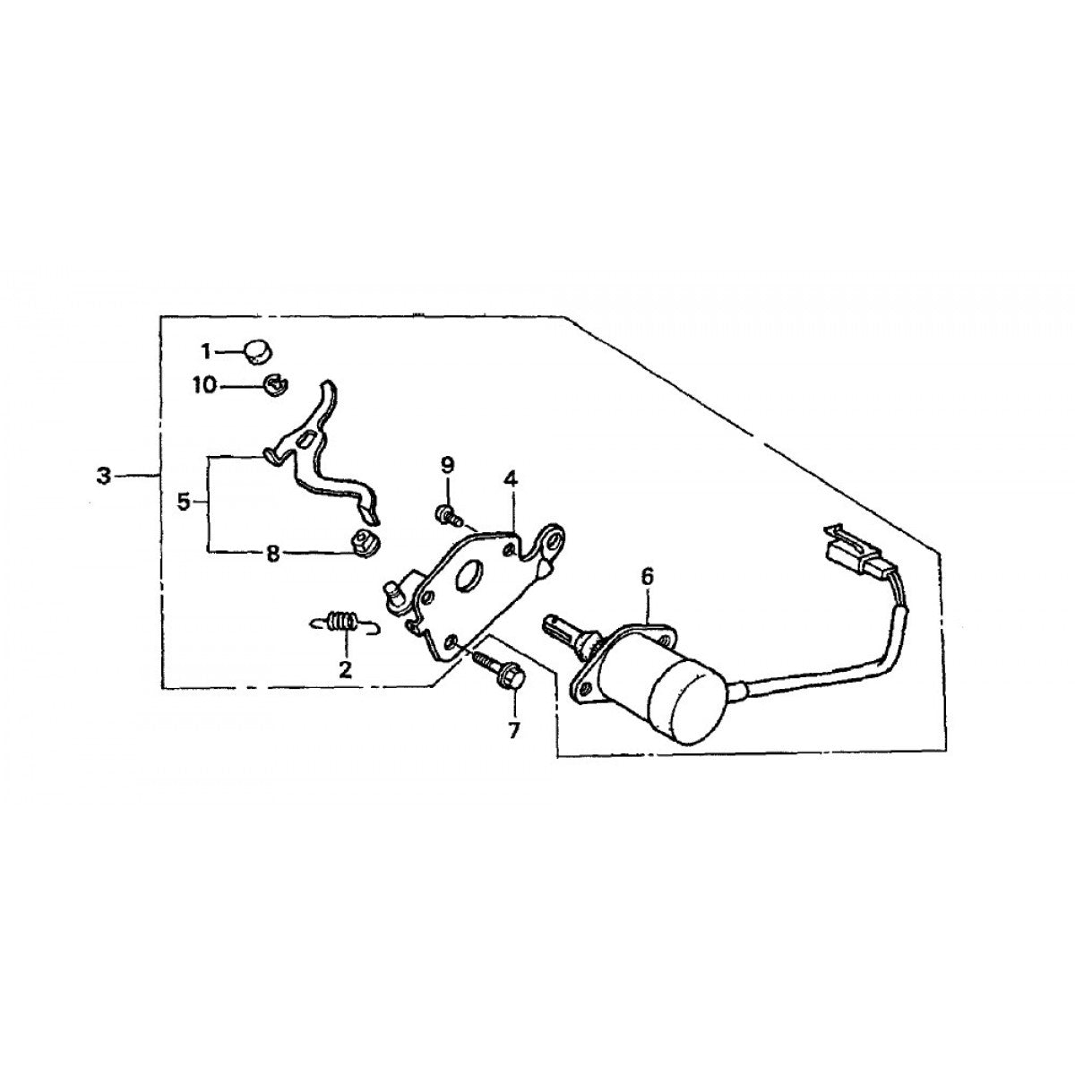 GA36HZ GA36H GA36HA HONDA GX240K1EDN2 ENGINE —Solenoid Assembly Parts By Multiquip