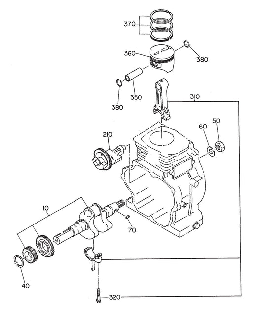 GA-3.6RZ3 Crankshaft and Piston Assembly Parts