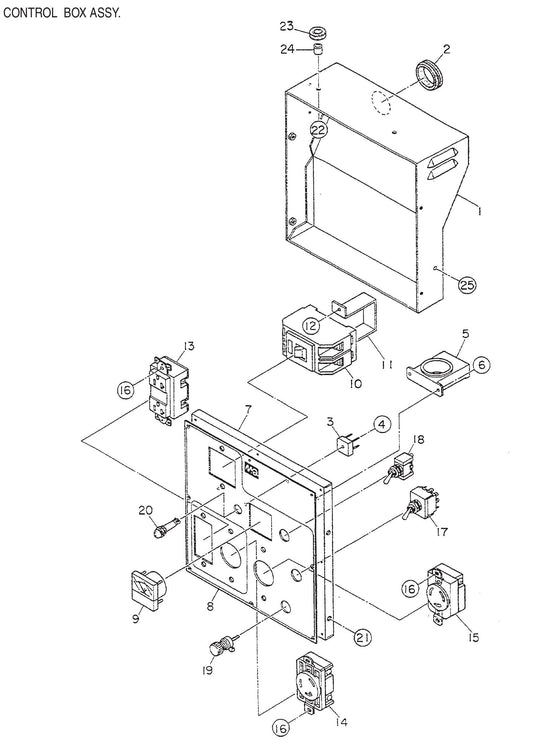GA36RZ3 GA-3.6RZ3 Control Box Assembly Parts by Multiquip