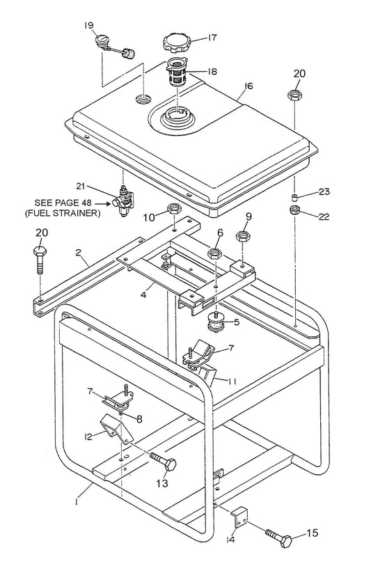 GA-3.6RZ3 Pipe Frame Assembly Parts