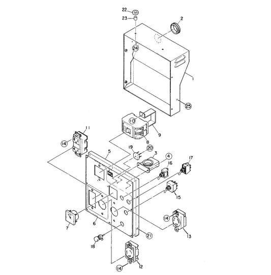 GA6HZR GA-6HZR Control Box Assy. Parts By Multiquip 